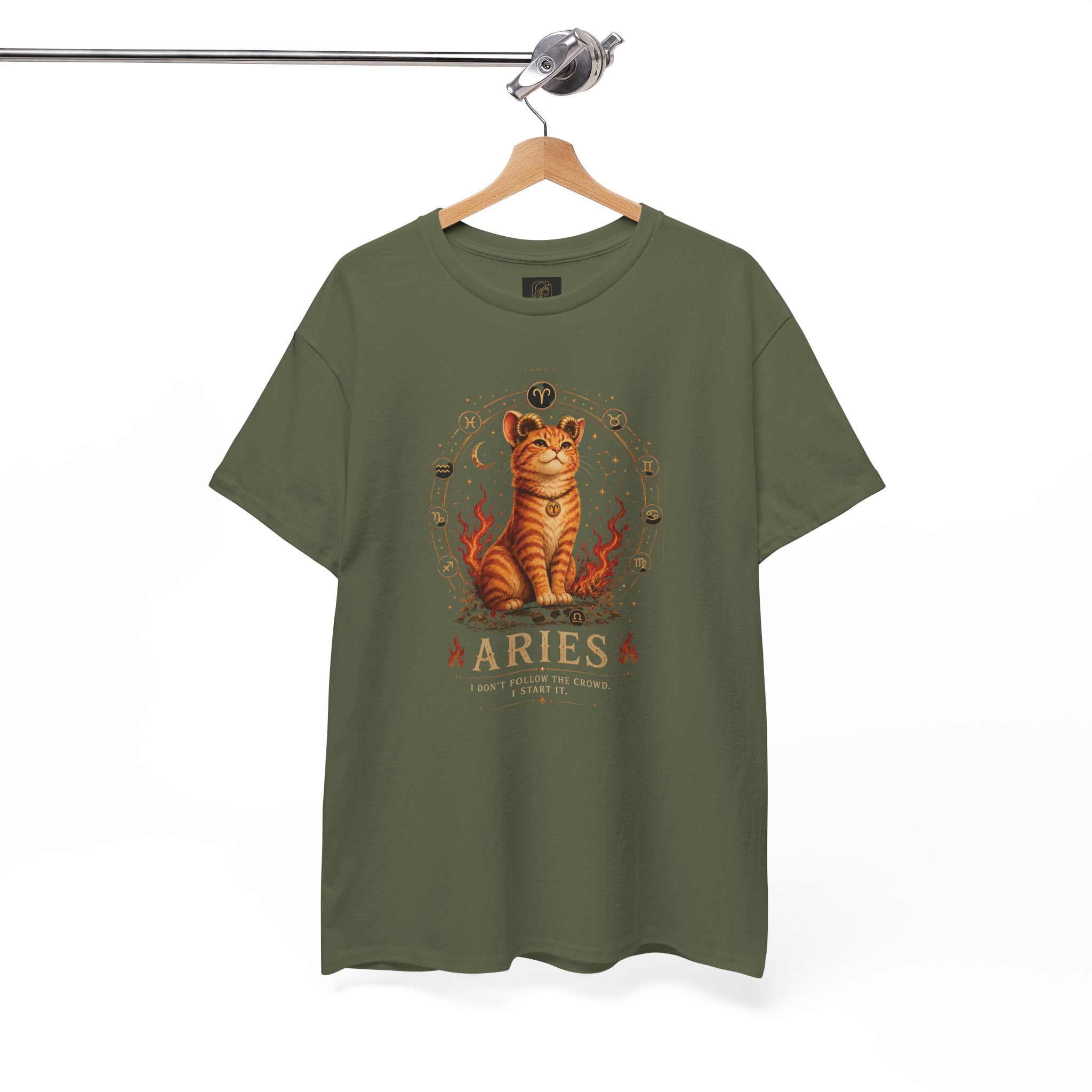 Aries Cat Zodiac Tee