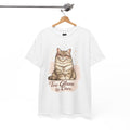 Cat T-Shirt — “Too Glam to Care” ✨🐱