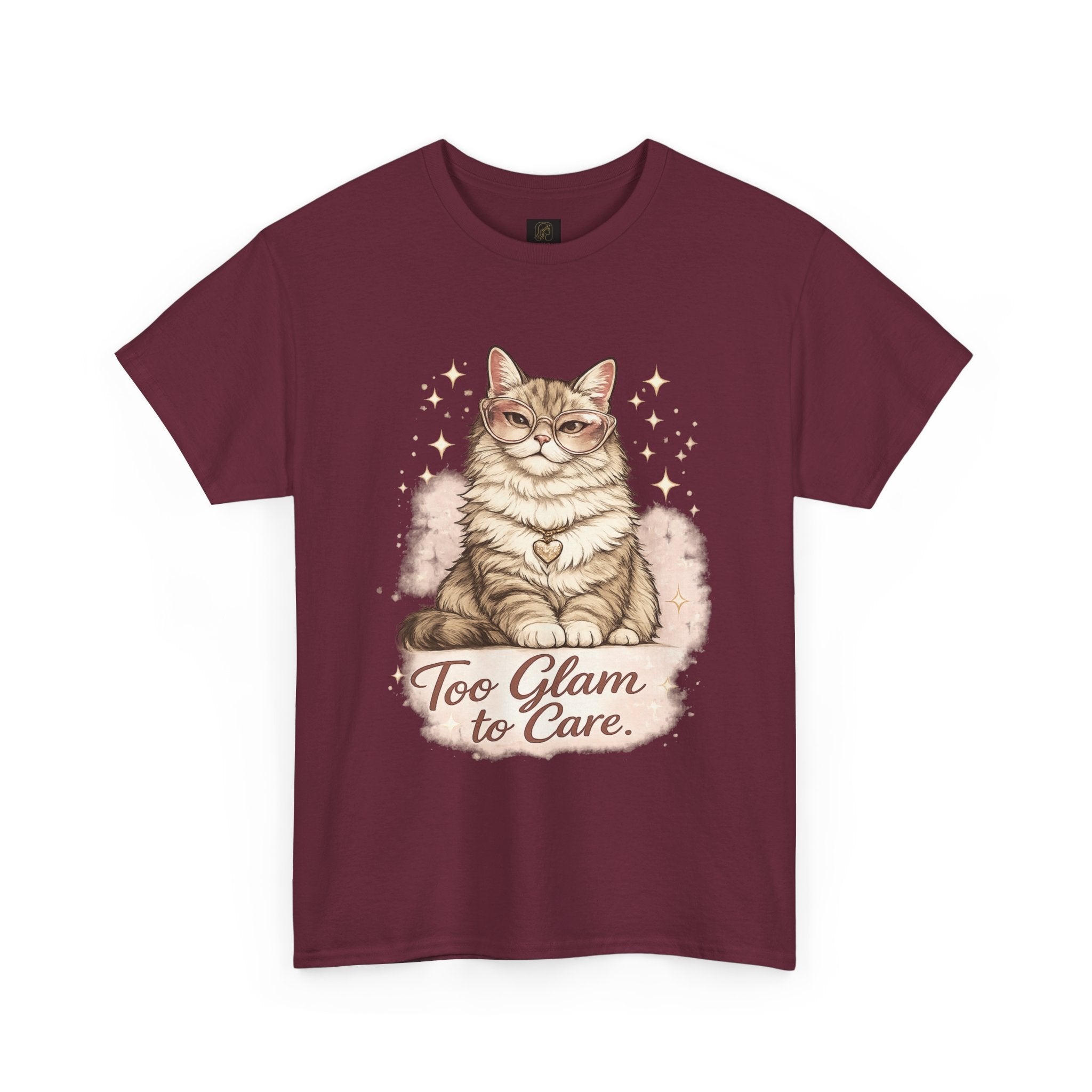 Too Glam to Care Cat Graphic T-Shirt