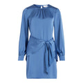 Vila Clothes Blue Recycled Polyester Short Dress