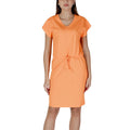 B.Young Orange Cotton Midi Dress