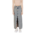 Calvin Klein Jeans Blue Cotton Long Skirt