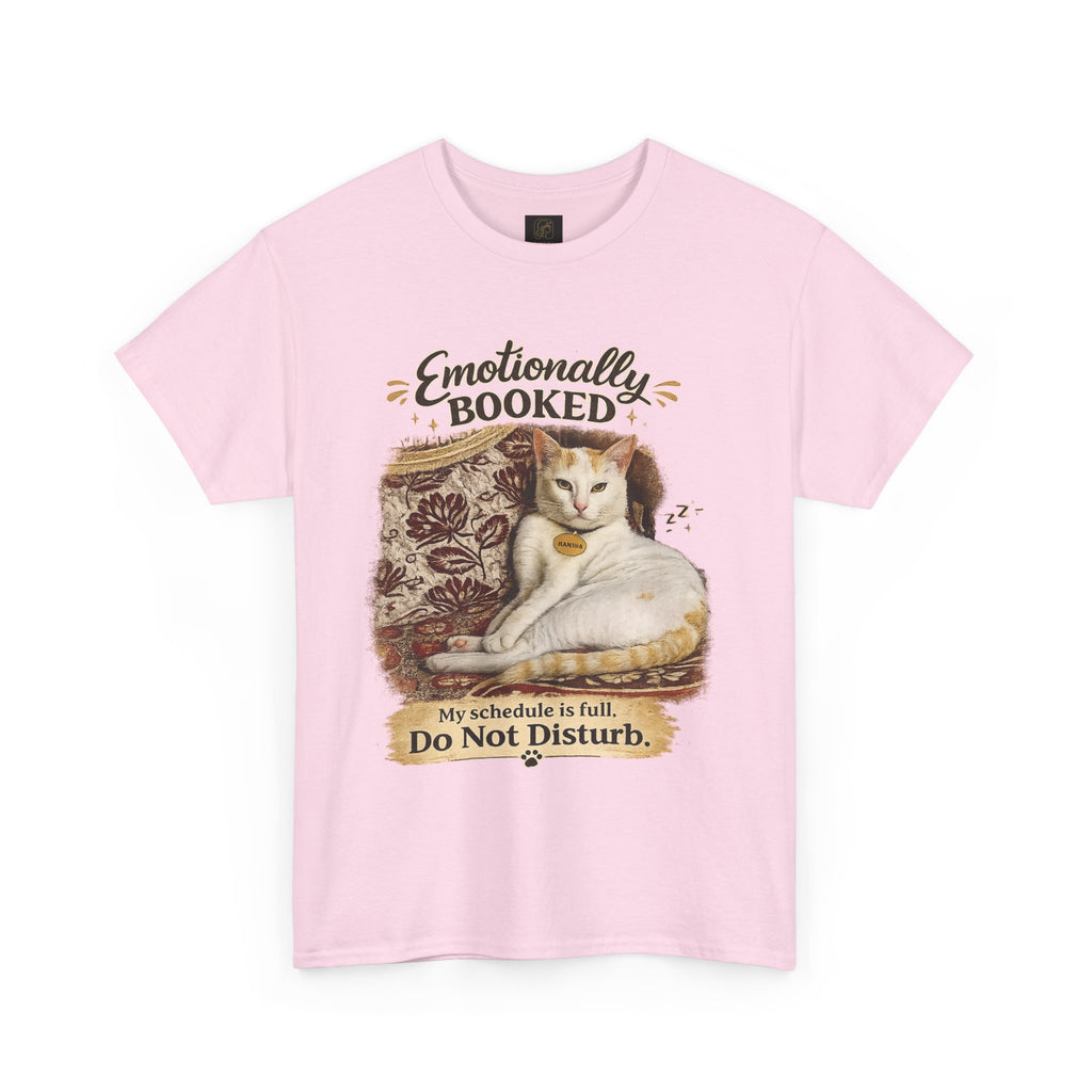 Emotionally Booked Cat Graphic T-Shirt