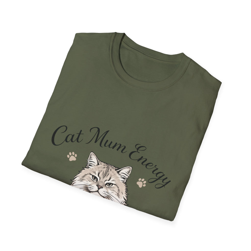 Cat Mum Energy T-Shirt