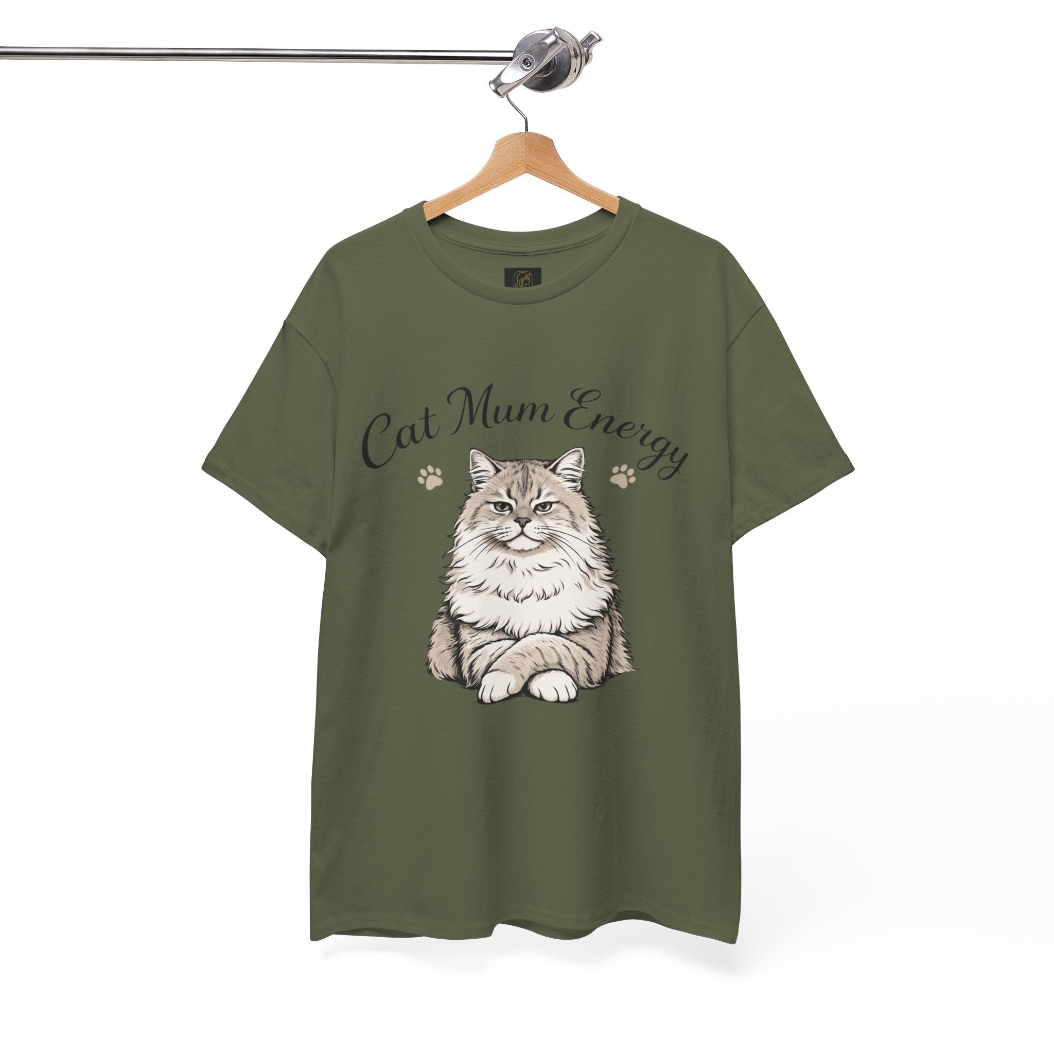 Cat Mum Energy Graphic T-Shirt