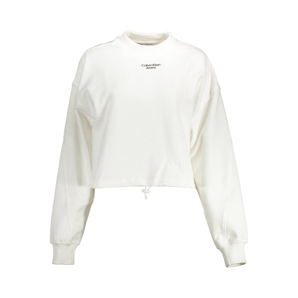 Calvin Klein Bianco Cotton Woman Sweatshirt