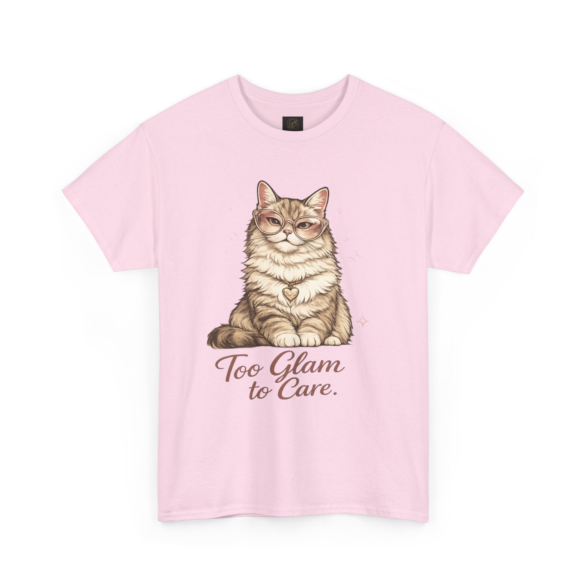 Too Glam to Care Cat Graphic Cotton Tee