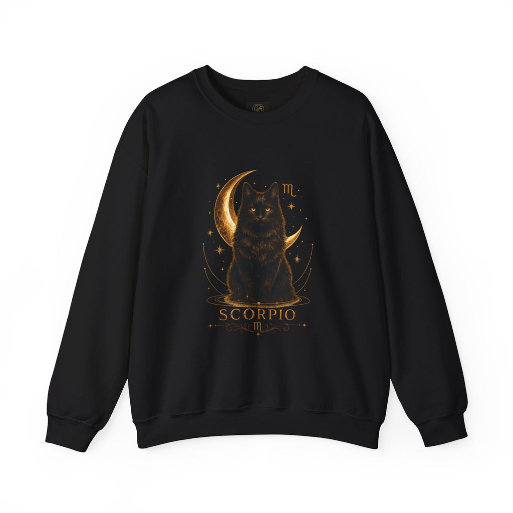 Scorpio Moon Cat Crewneck Sweatshirt