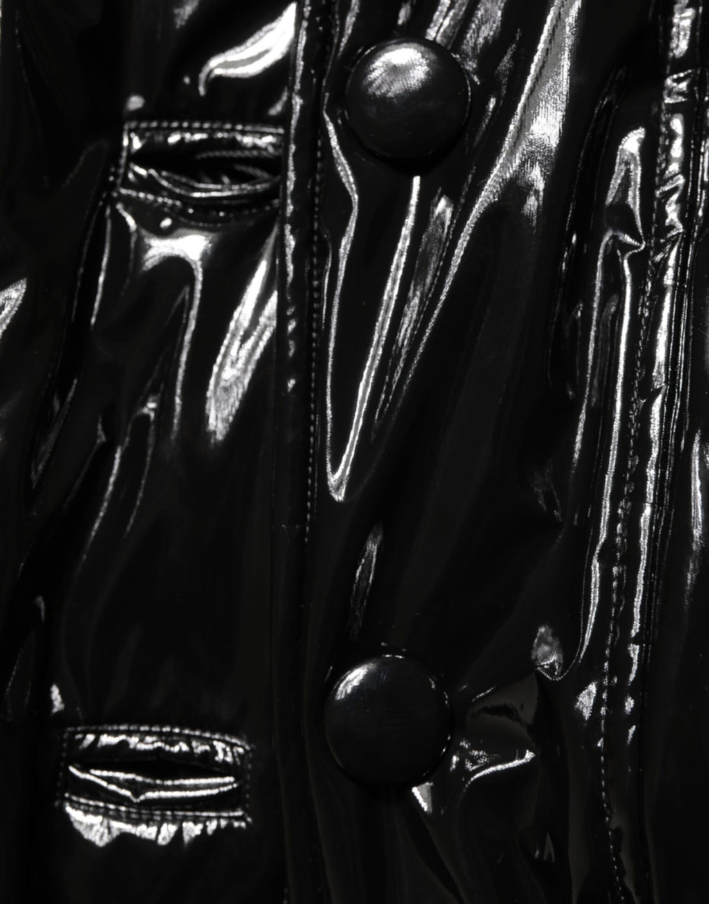 Dolce & Gabbana Polyester Black Quilted Puffer Coat  Jacket