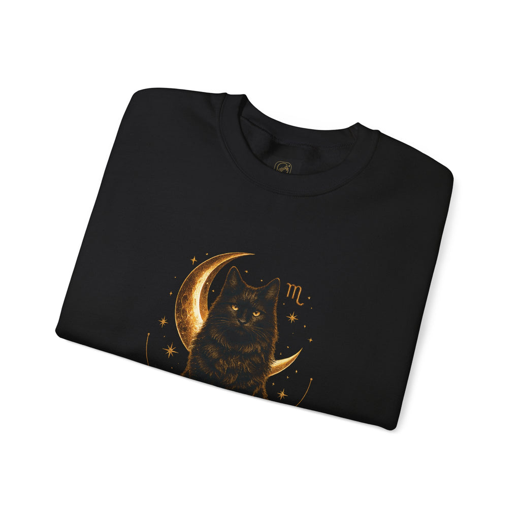 Scorpio Moon Cat Crewneck Sweatshirt