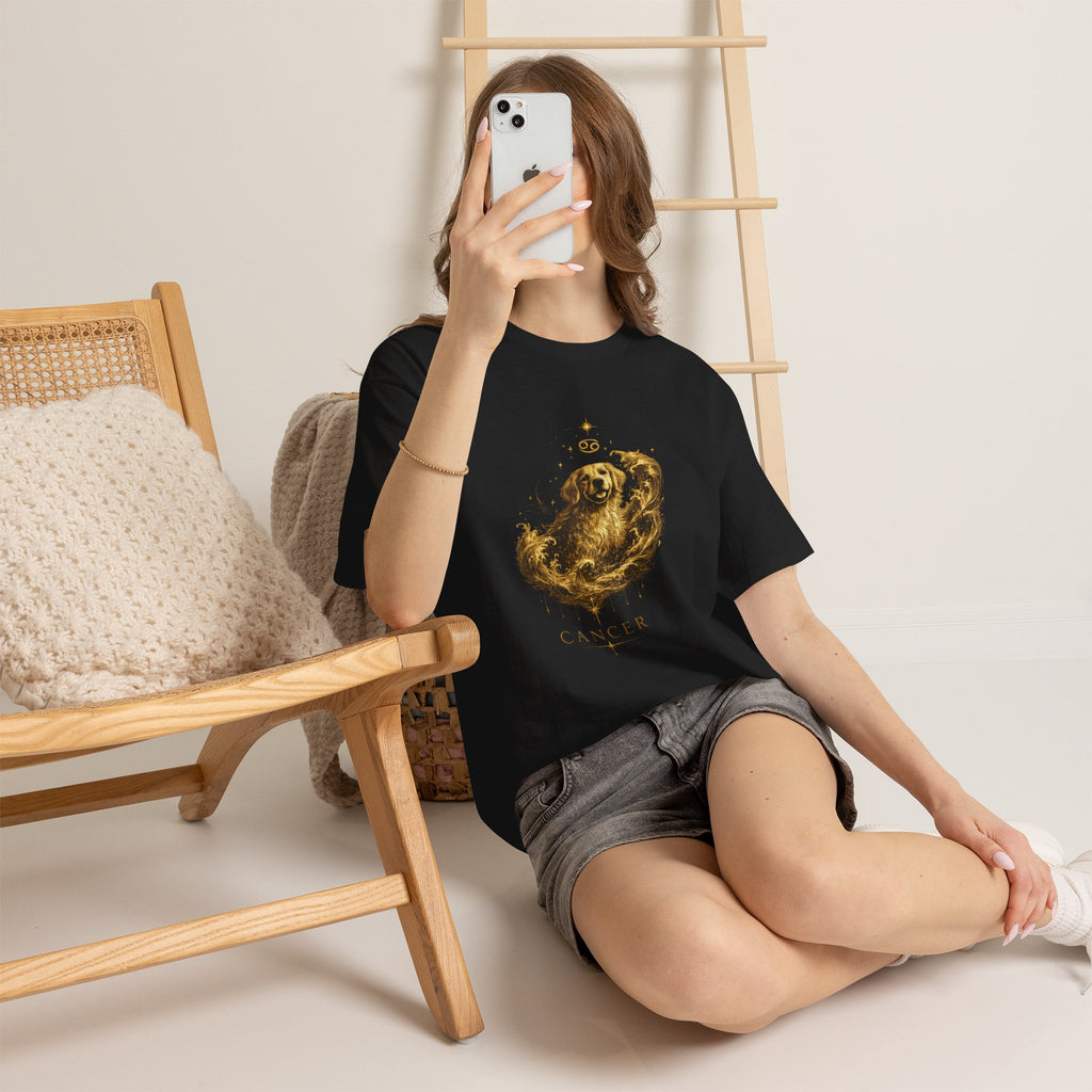 Cancer Zodiac Dog T-Shirt