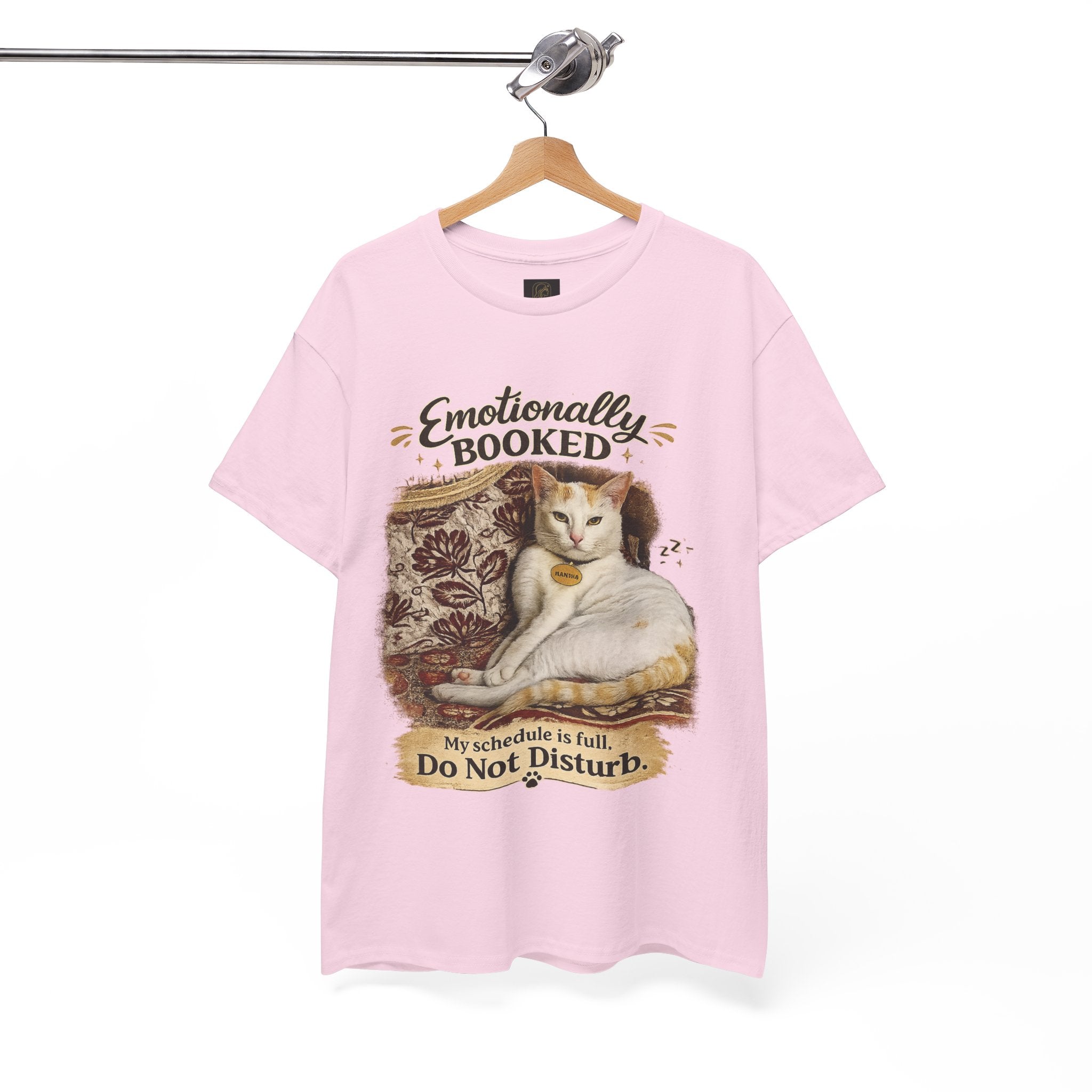 Emotionally Booked Cat Graphic T-Shirt