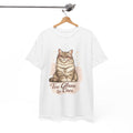 Cat T-Shirt — “Too Glam to Care” ✨🐱