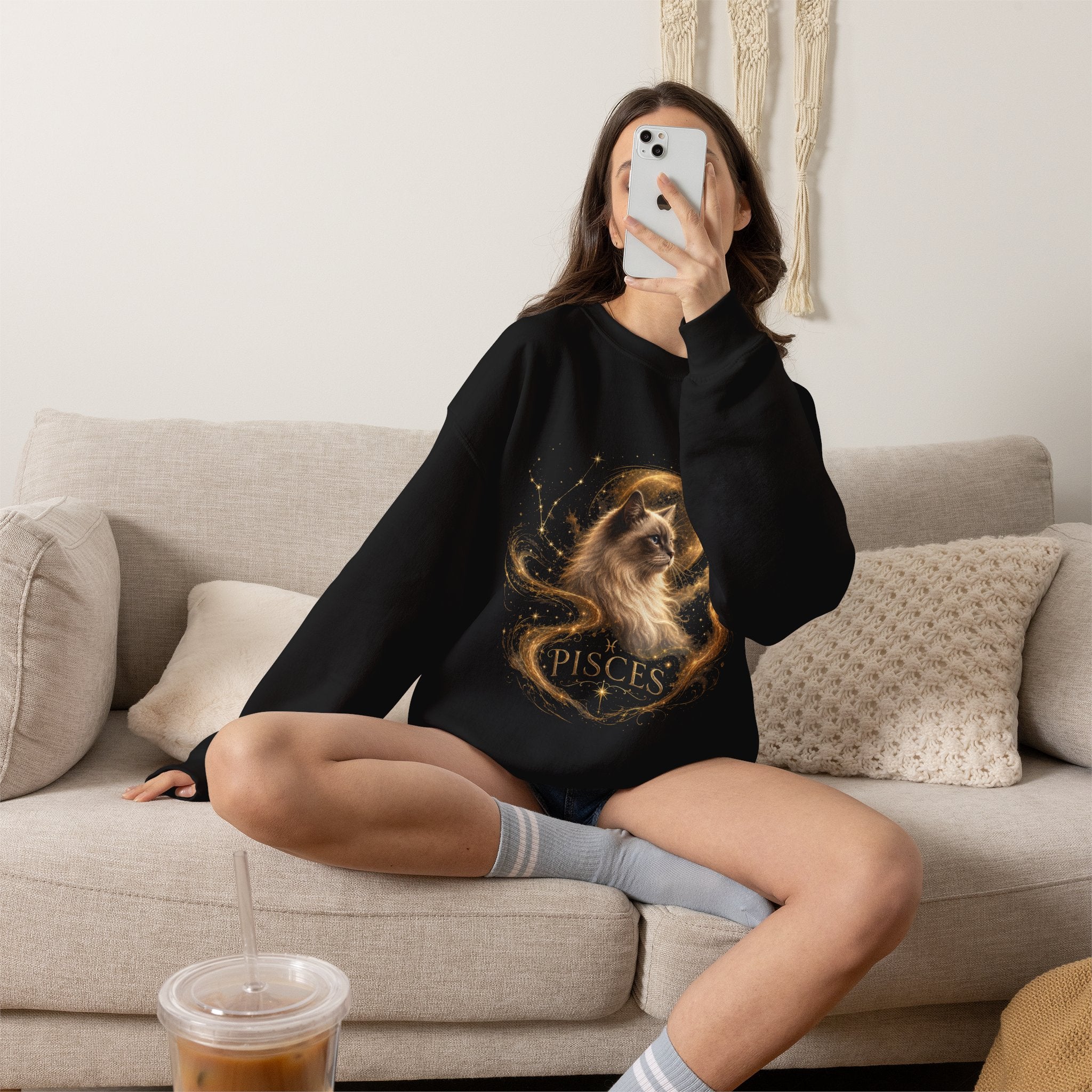 Pisces Zodiac Crewneck Sweatshirt