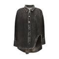 The Attico Black Denim Shirt