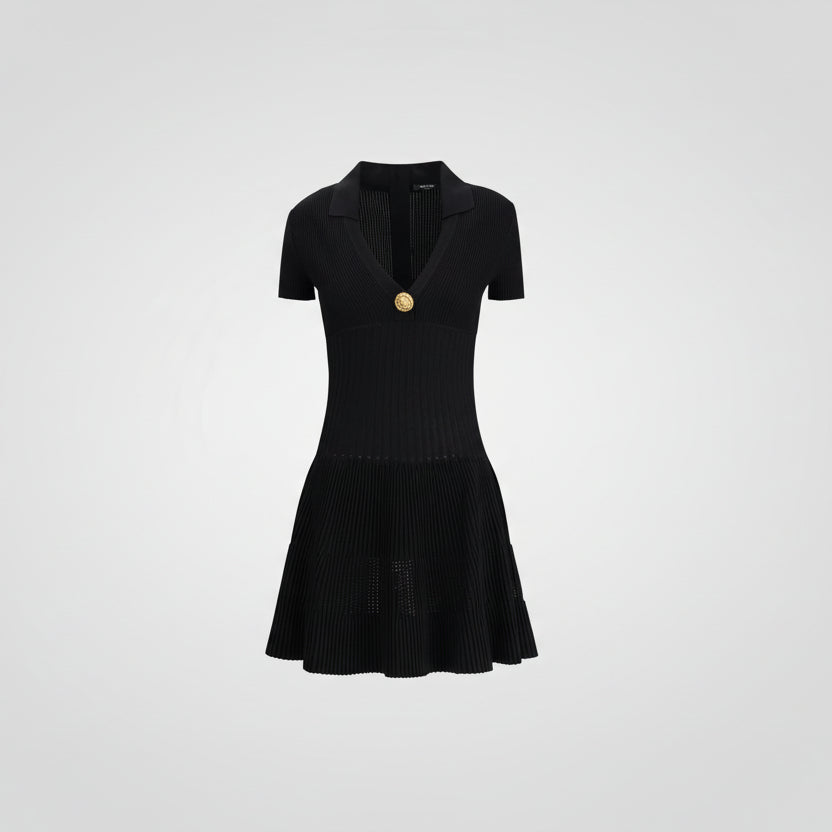 Balmain Black Viscose Casual Dress